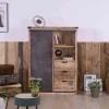 Sale Argentier industriel métal et bois "Caractère" Vitrine Et Argentier|Buffet Et Bahut