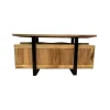 Best Bahut avec tiroirs en bois massif naturel "Zen Black" Buffet Et Bahut