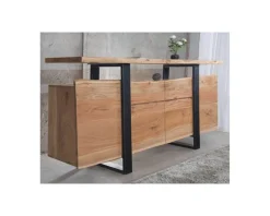 Best Bahut avec tiroirs en bois massif naturel