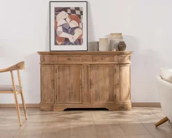 Hot Bahut en manguier massif avec bords arrondis 150 cm