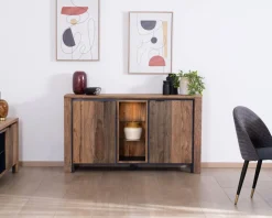 Online Bahut en palissandre et acacia