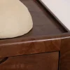 Bahut rétro en manguier massif avec tiroirs teinte noyer "Odessa" 150 cm Buffet Et Bahut