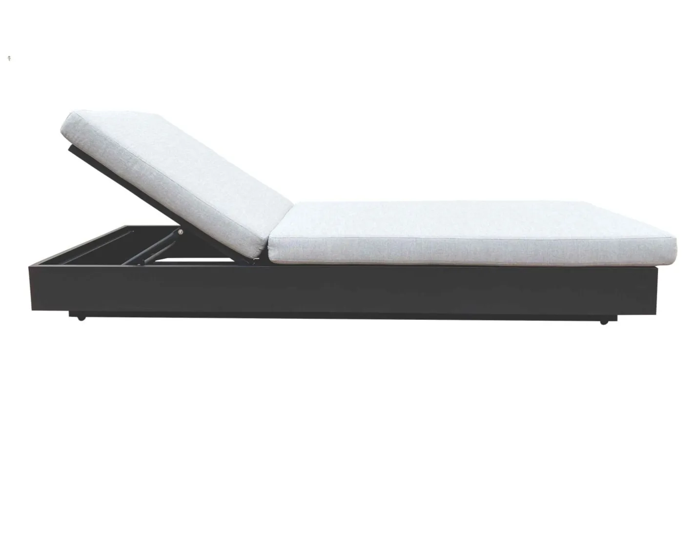 Discount Bain de soleil aluminium et tissu gris clair 1 place "Lisboa" Bain De Soleil