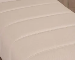 Online Bain de soleil design épuré en tissu crème avec surpiqures spécial extérieur