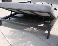 Hot Bain de soleil double moderne et confortable gris clair 