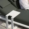 Discount Bain de soleil haut de gamme 2 places "Nusa Pedina" en tissu kaki et aluminium blanc Bain De Soleil