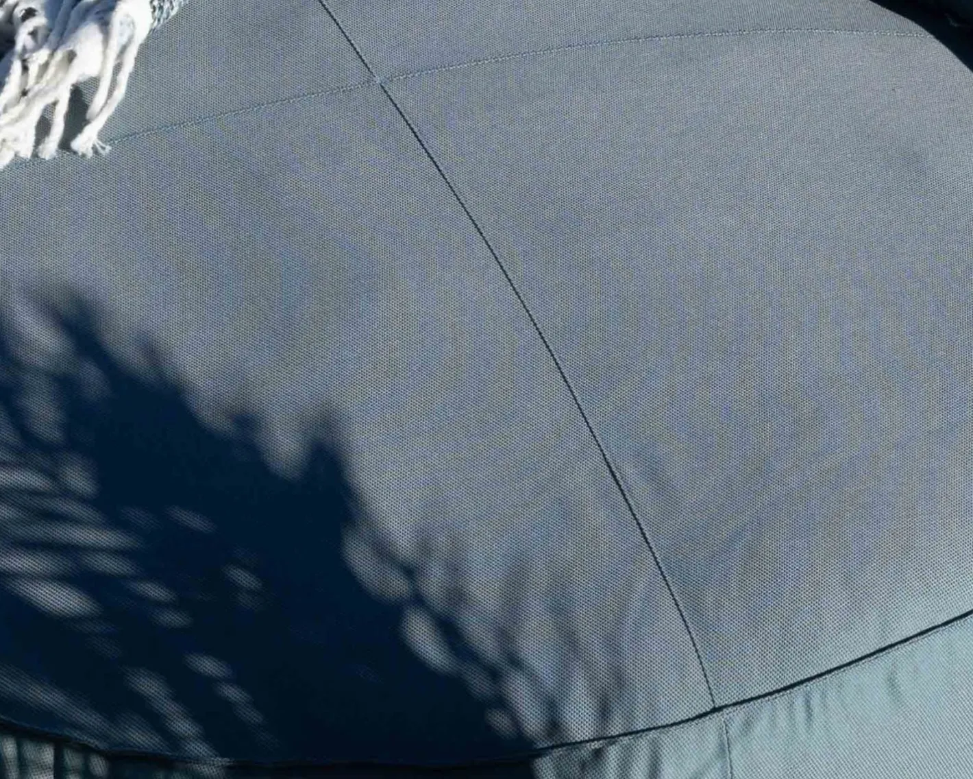Sale Bain de soleil moelleux diamètre 1m80 "Saint Tropez" en tissu turquoise Bain De Soleil