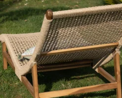 Bain de soleil 1 place en teck