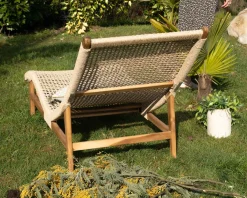 Bain de soleil 1 place en teck