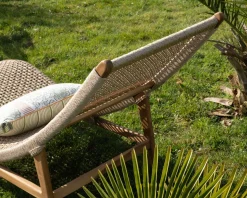 Bain de soleil 1 place en teck