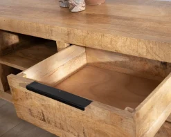 Outlet Banc TV 175 cm en manguier et pieds métal