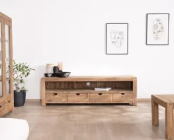 Online Banc TV 200 cm épuré en palissandre 