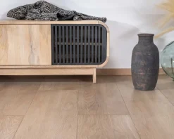 Discount Banc TV 4 portes 180 cm en manguier avec porte déco noire