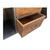 Clearance Buffet bas industriel métal gris et bois de manguier massif "Vista" Buffet Et Bahut