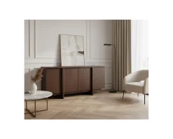 Outlet Buffet bas 4 portes esprit japandi