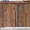 Outlet Buffet bas 2 portes style industriel rétro acacia et métal noir "Cachou Chic" Rangement|Buffet Et Bahut