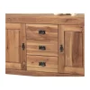 Sale Buffet bas rustique en chêne massif 2 portes 3 tiroirs "Lodge Casita" Buffet Et Bahut