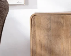 Outlet Buffet 140 cm style pop en manguier "Plume" 3 portes Buffet Et Bahut