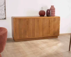 Online Buffet contemporain 4 portes "Laumie" teinte chêne Buffet Et Bahut