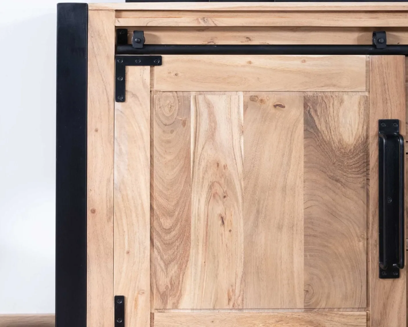 Outlet Buffet de salle à manger industriel en métal et bois 190 cm "Montréal" Buffet Et Bahut