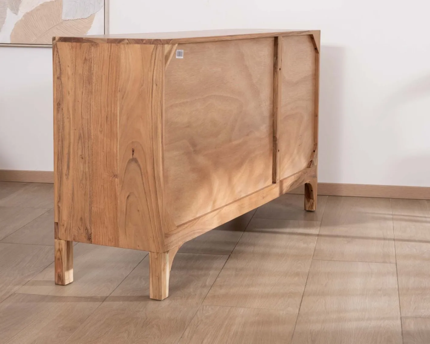 Outlet Buffet design épuré en acacia "Melody" 3 portes 145 cm Buffet Et Bahut