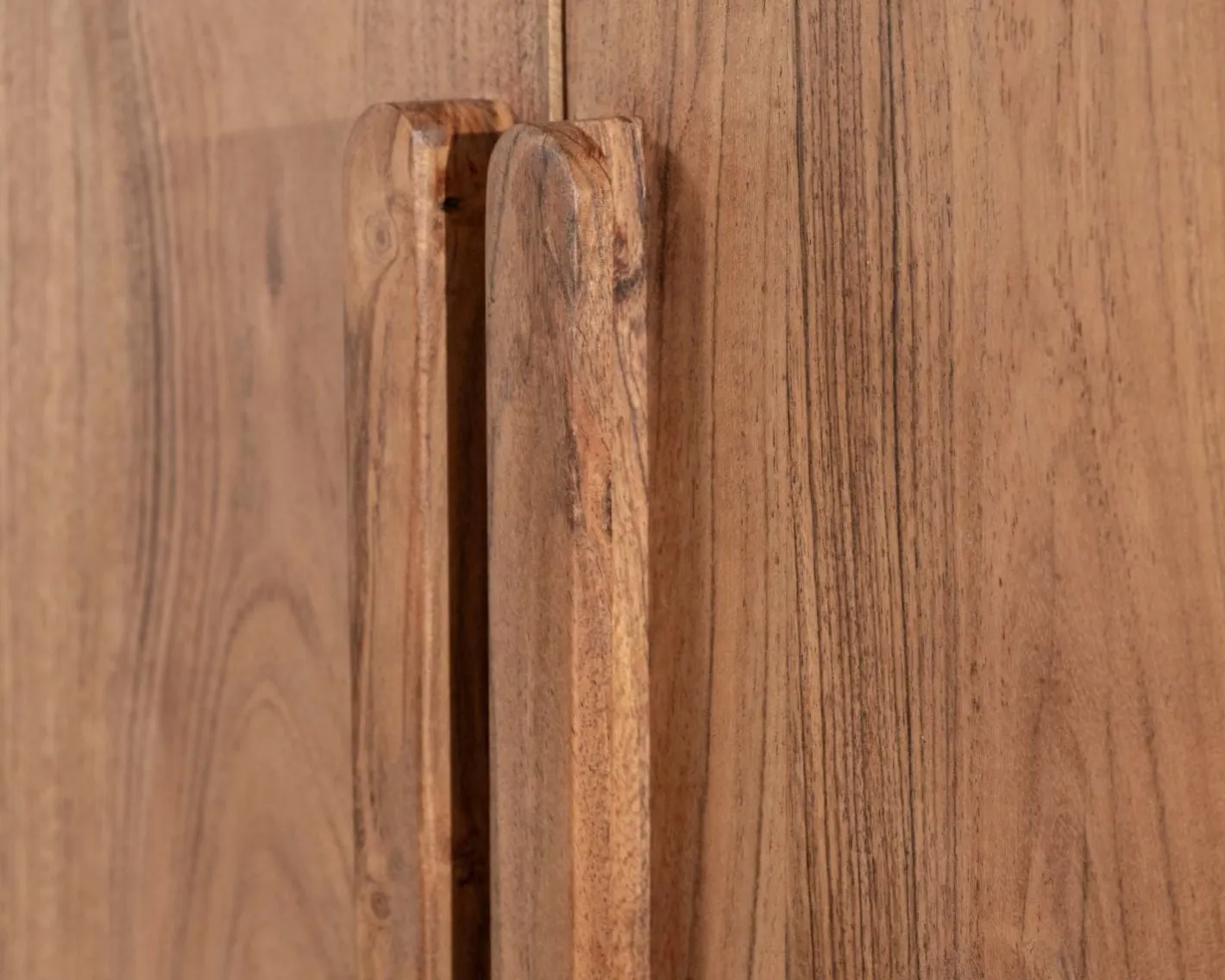 Clearance Buffet en acacia 4 portes style scandinave "Melody" 175 cm Buffet Et Bahut