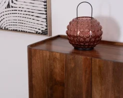 Clearance Buffet enfilade 4 portes 200 cm en manguier massif foncé