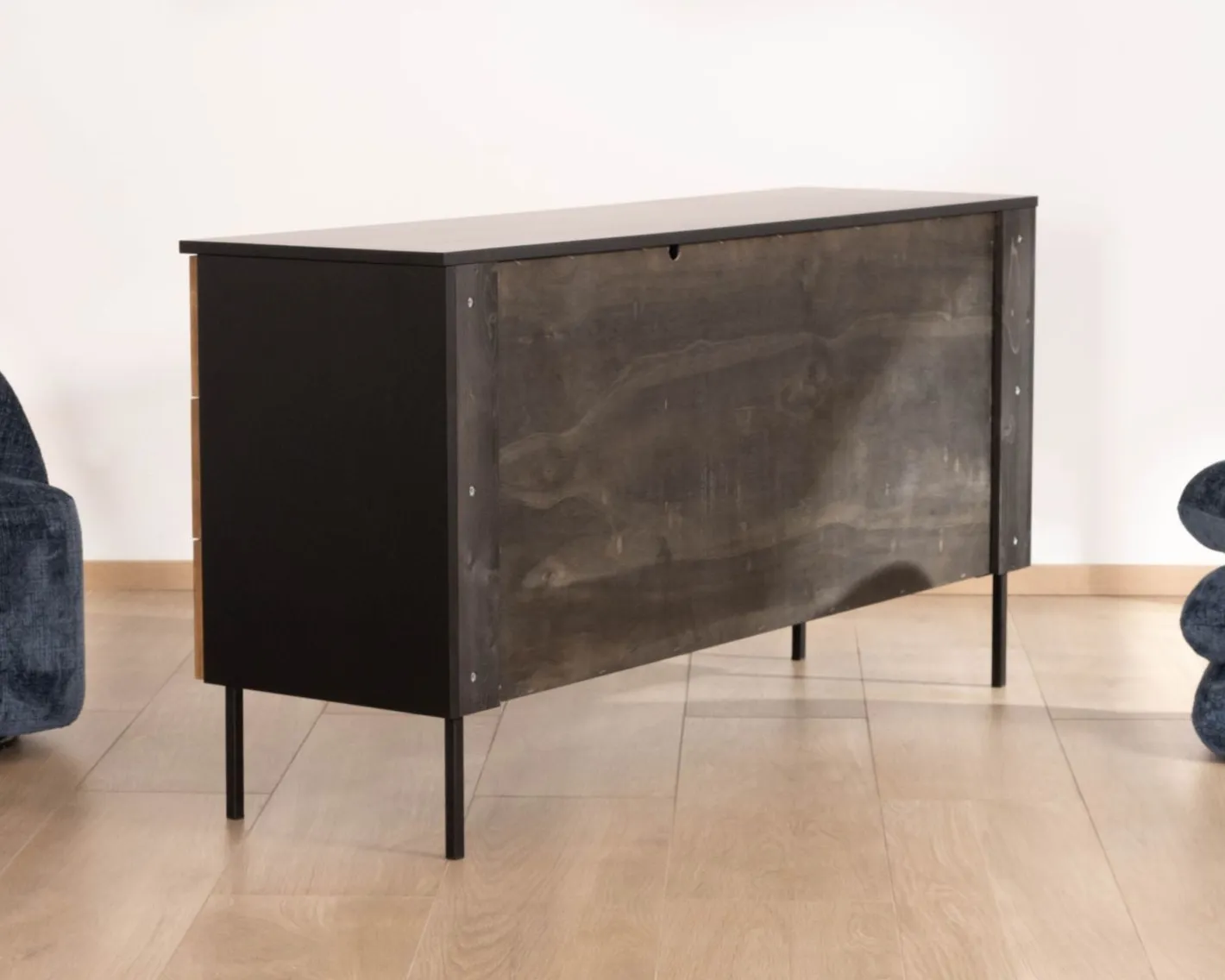 Outlet Buffet en frêne massif style newtro "Sydney" 160 cm Buffet Et Bahut