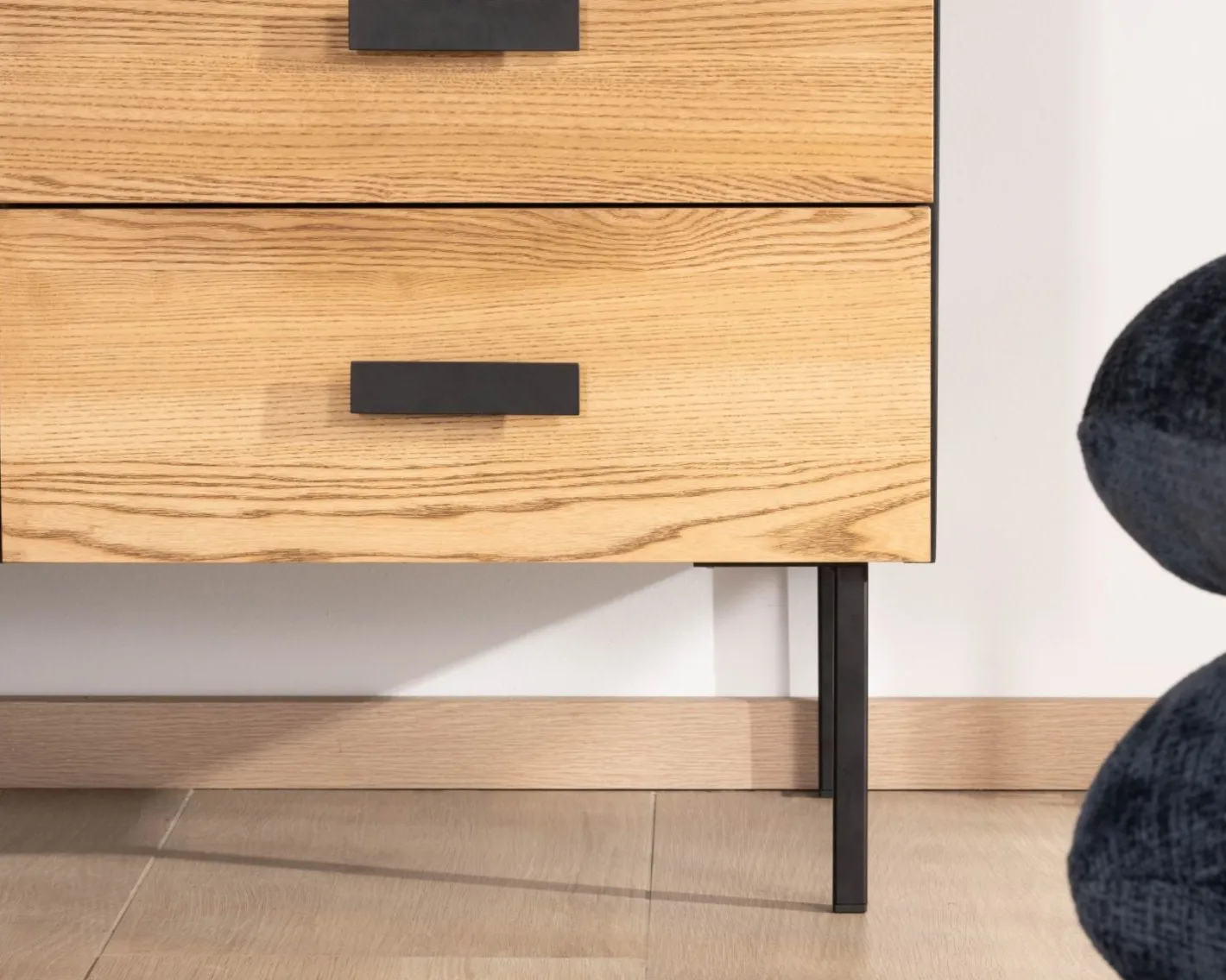 Outlet Buffet en frêne massif style newtro "Sydney" 160 cm Buffet Et Bahut