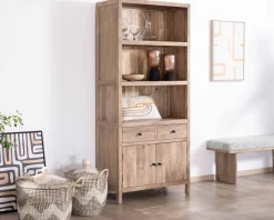 Best Buffet haut en manguier massif finition sablée largeur 87cm