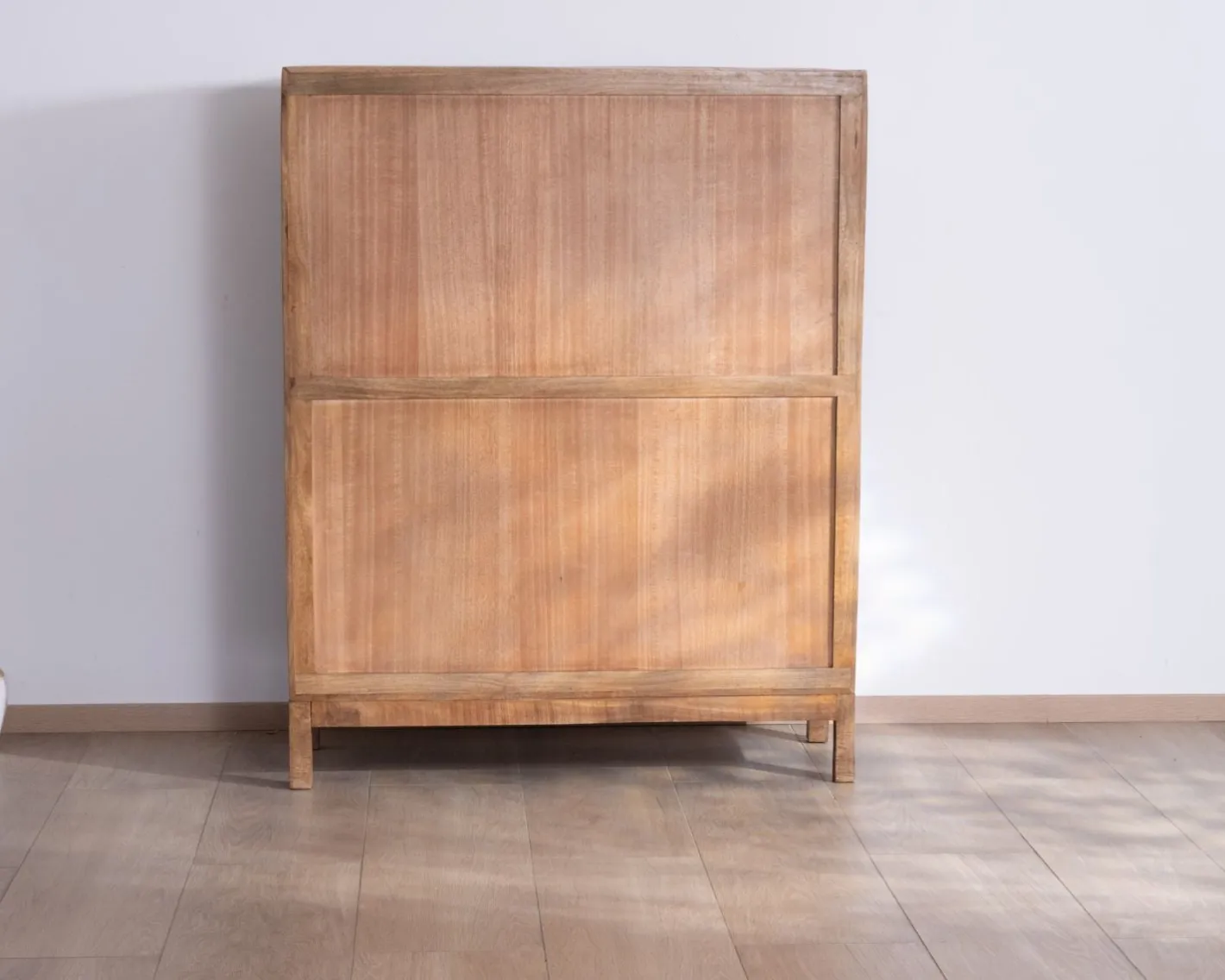 New Buffet haut 2 portes coulissantes en manguier massif "Aruna" style chaleureux Rangement|Buffet Et Bahut