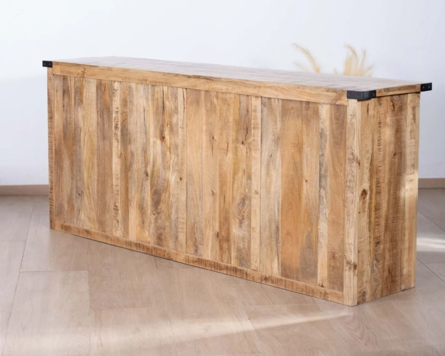 New Buffet métal et bois 200cm portes coulissantes "Caractère" Buffet Et Bahut