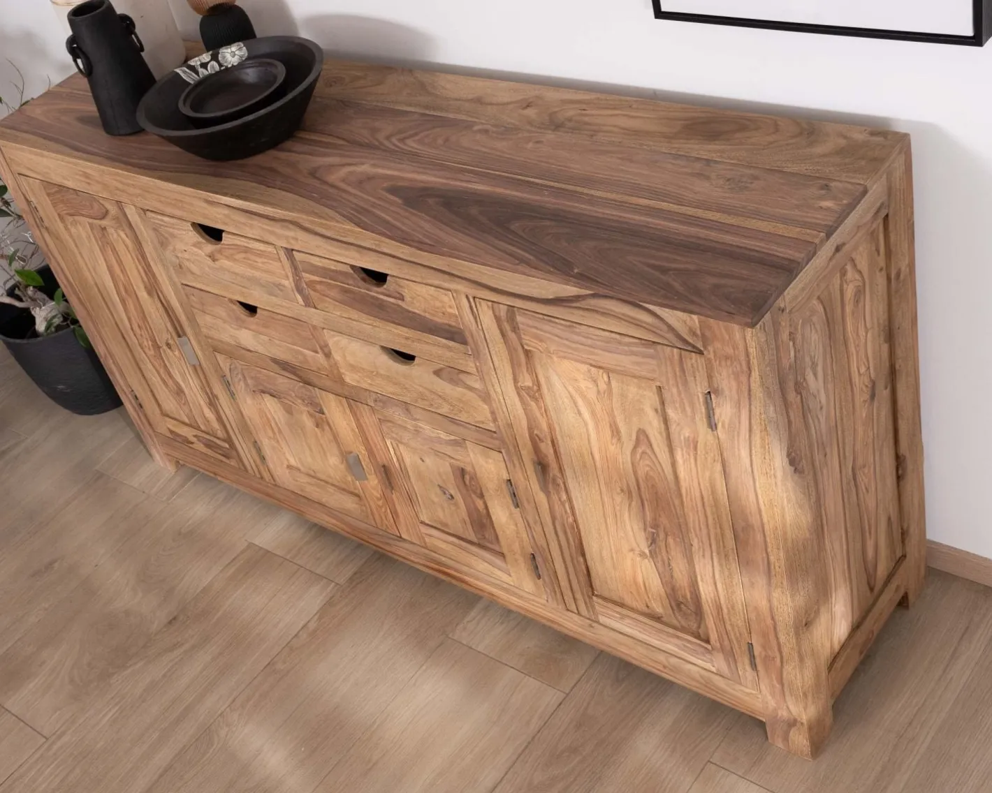 Buffet multi rangement 180 cm en palissandre "Kalanohé" Buffet Et Bahut