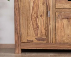 Buffet multi rangement 180 cm en palissandre