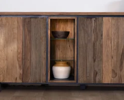 Outlet Buffet multi-rangements avec étagères en verre 
