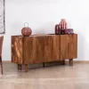 Best Buffet 3 portes 170 cm en manguier massif "Malaké" design organique contemporain Buffet Et Bahut