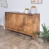 Clearance Buffet 4 portes coulissantes en manguier massif "Aruna" style ethnique chic Buffet Et Bahut
