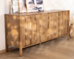 Online Buffet 4 portes esprit zen en manguier massif naturel 4 portes « Sicaly » 180 cm Buffet Et Bahut