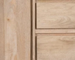 Online Buffet épuré en manguier massif 180 cm 3 portes et tiroirs "Gola" Buffet Et Bahut