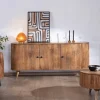 Best Buffet rétro 3 portes en acacia massif "Boomer" 175 cm Buffet Et Bahut