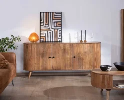 Best Buffet rétro 3 portes en acacia massif "Boomer" 175 cm Buffet Et Bahut
