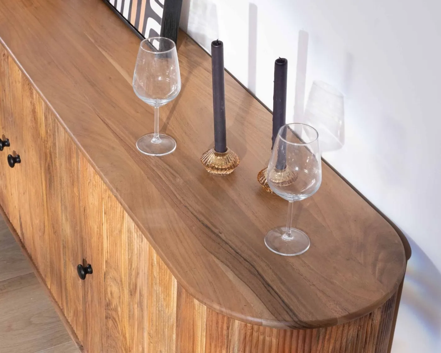Best Buffet rétro 3 portes en acacia massif "Boomer" 175 cm Buffet Et Bahut