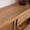 Sale Buffet ultra contemporain avec niche éclairage LED "Lumino" Buffet Et Bahut