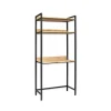 Discount Bureau industriel métal et bois de manguier avec étagères "Atelier" Bureau