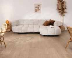 Clearance Canapé avec assise électrique et méridienne à droite 