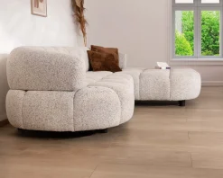 Clearance Canapé avec assise électrique et méridienne à droite 
