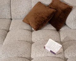 Clearance Canapé avec assise électrique et méridienne à droite 