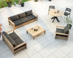 Discount Canapé de jardin 3 places haut de gamme