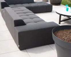 New Canapé extérieur design retour gauche gris foncé "Lazy Beach" Canapé De Jardin
