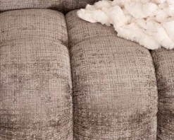 Best Canapé 3 places ultra-cosy en tissu velours gris cendré "Milow" Canapé 3 Places|Canapé Droit Fixe